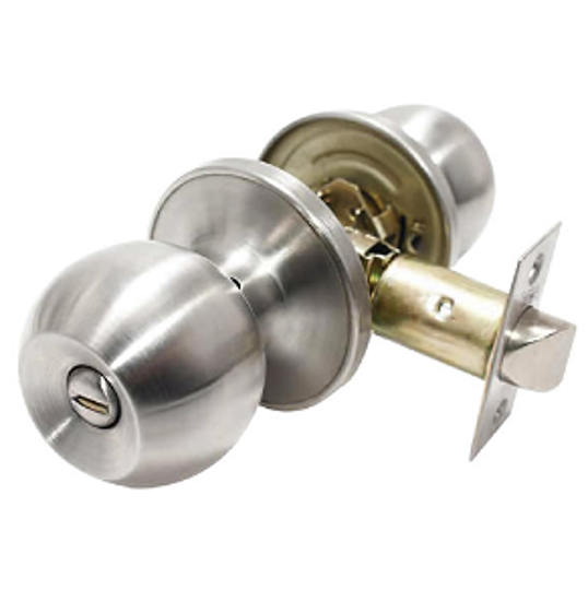 CHAPAS PUERTA  BAÑO POMO METALICO SATIN FOCCIFOCCI
